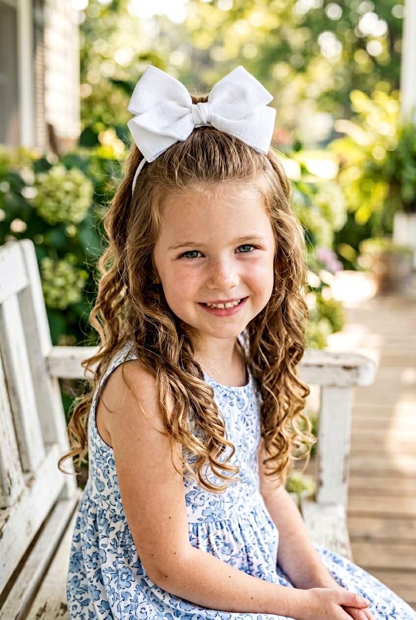 Half Up Half Down - 20 hairstyles for little girls - 20 hairstyles for little girls