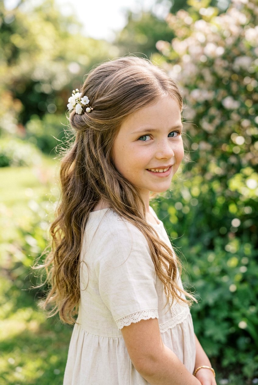 Half Up Half Down - 20 simple hairstyles for girls - 20 simple hairstyles for girls