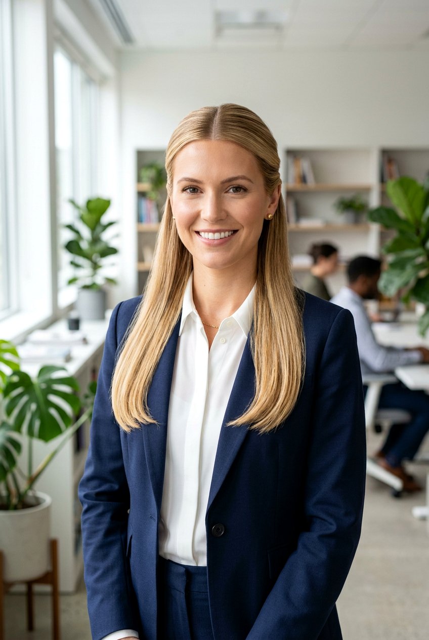 Half Up Half Down - 20 polished hairstyle for job interview - 20 polished hairstyle for job interview