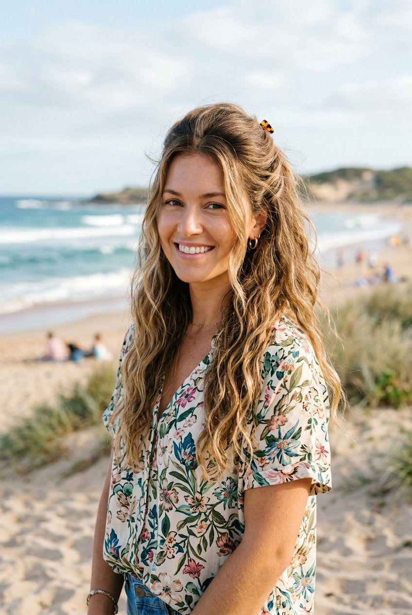 20 Best Beach Hairstyle Ideas with Perfect Saltwater Waves