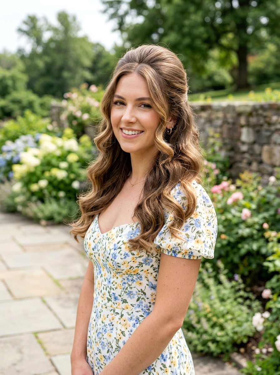 Half Up Half Down Blowout - 20 glossy old money blowout - 20 glossy old money blowout