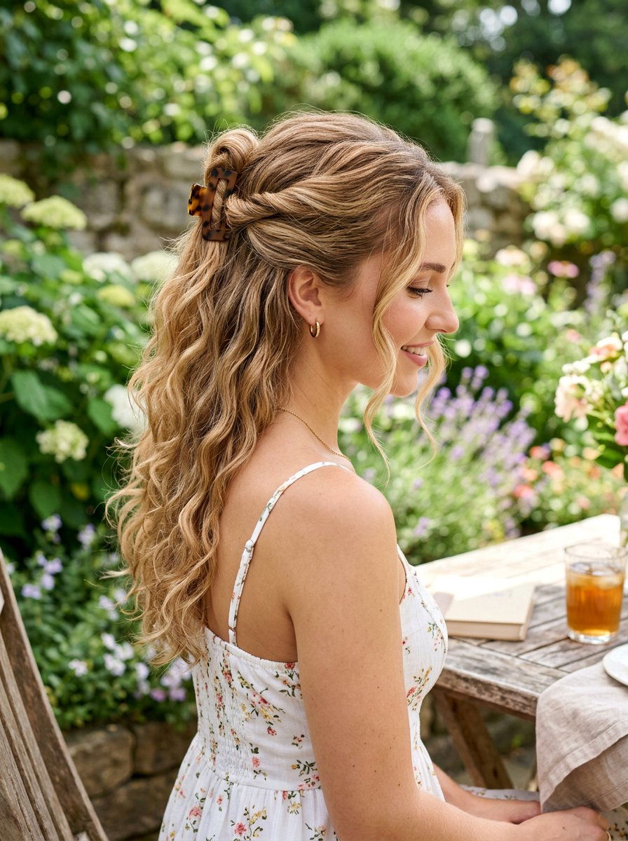 Half Up Half Down Claw Clip Twist - 20 claw clip twist for shoulder length hair - 20 claw clip twist for shoulder length hair