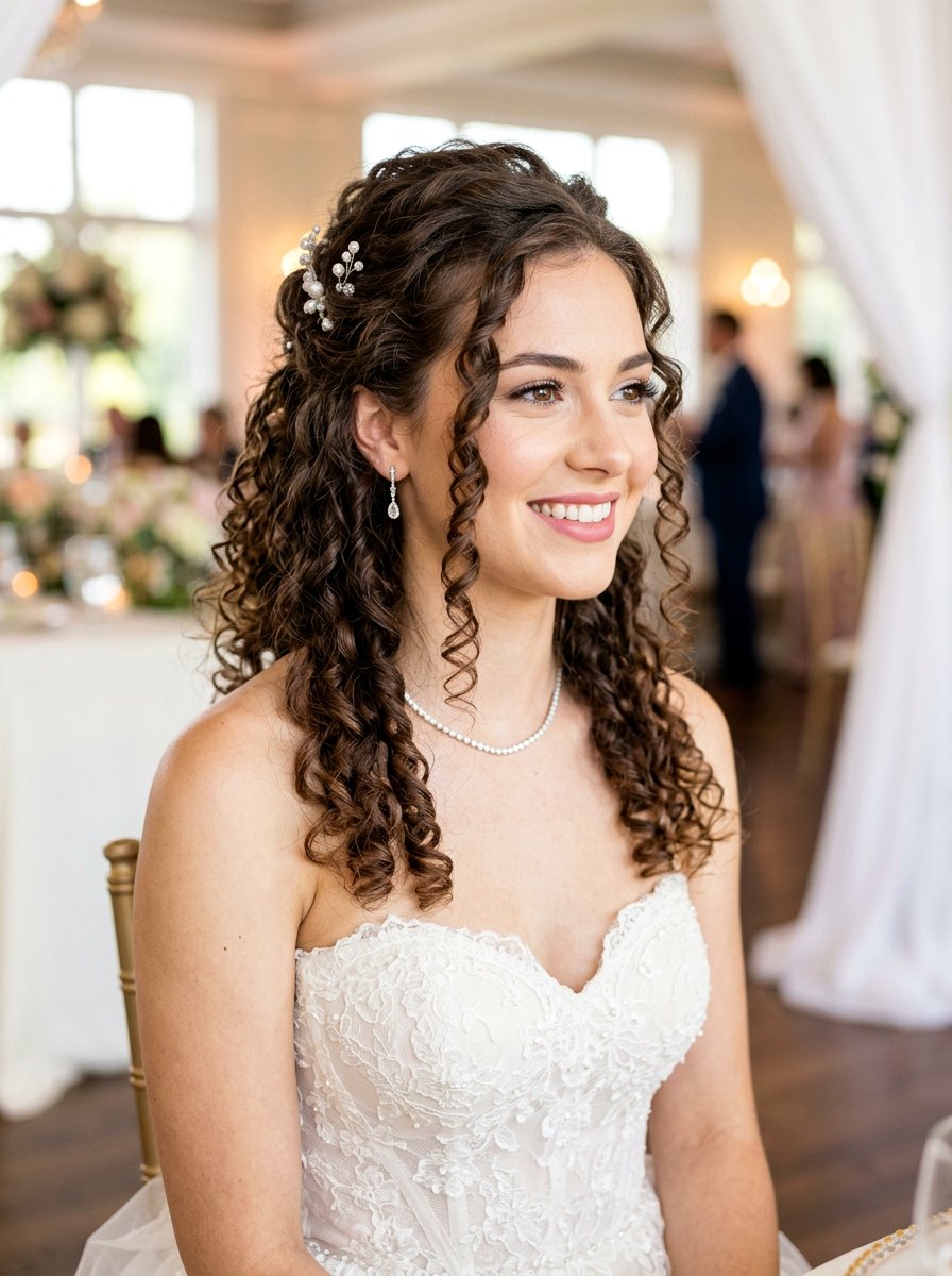 Half Up Half Down Curls - 20 glamorous prom hairstyle ideas - 20 glamorous prom hairstyle ideas