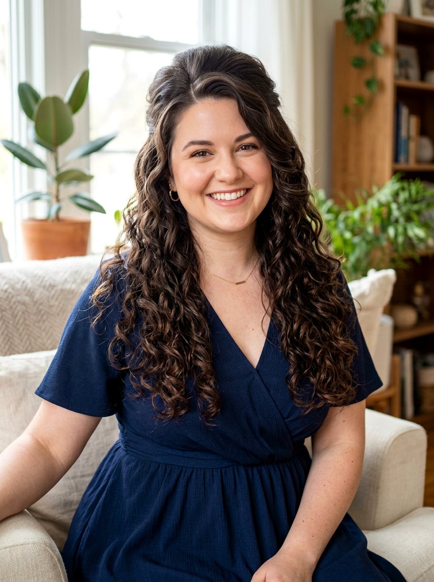 Half Up Half Down Curls For Round Face - 20 wedding guest half up half down curls - 20 wedding guest half up half down curls