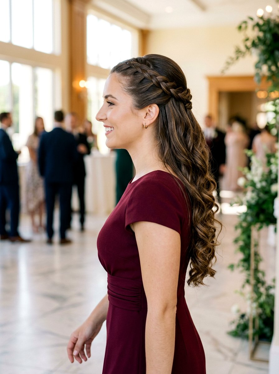 Half Up Half Down French Braid - 20 homecoming half up hairstyle - 20 homecoming half up hairstyle