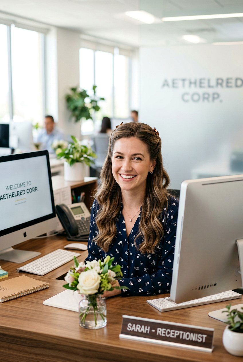 Half Up Half Down Hair For Receptionist - 20 receptionist hairstyles for women - 20 receptionist hairstyles for women