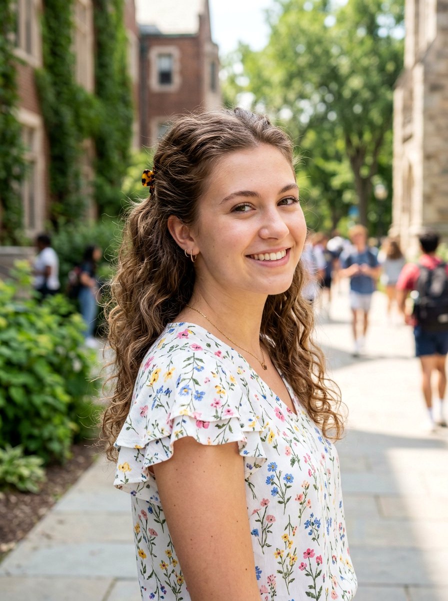 Half Up Half Down Hairstyle For College - 20 cute hairstyle for college campus - 20 cute hairstyle for college campus