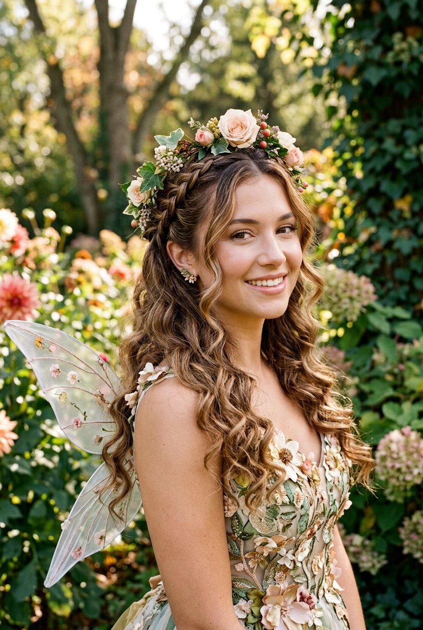 Half Up Half Down Halloween Braid - 20 halloween braid hairstyles - 20 halloween braid hairstyles