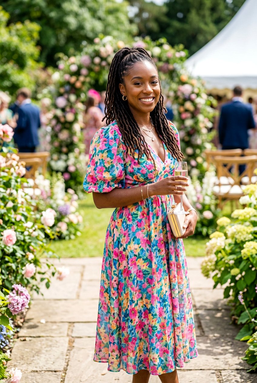 Half Up Half Down Locs - 20 loc styles for wedding guests - 20 loc styles for wedding guests