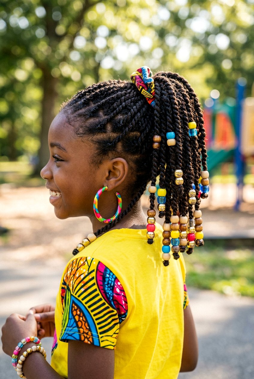 Half Up Half Down Mini Twist Ponytail - 20 mini twist ponytail hairstyle - 20 mini twist ponytail hairstyle