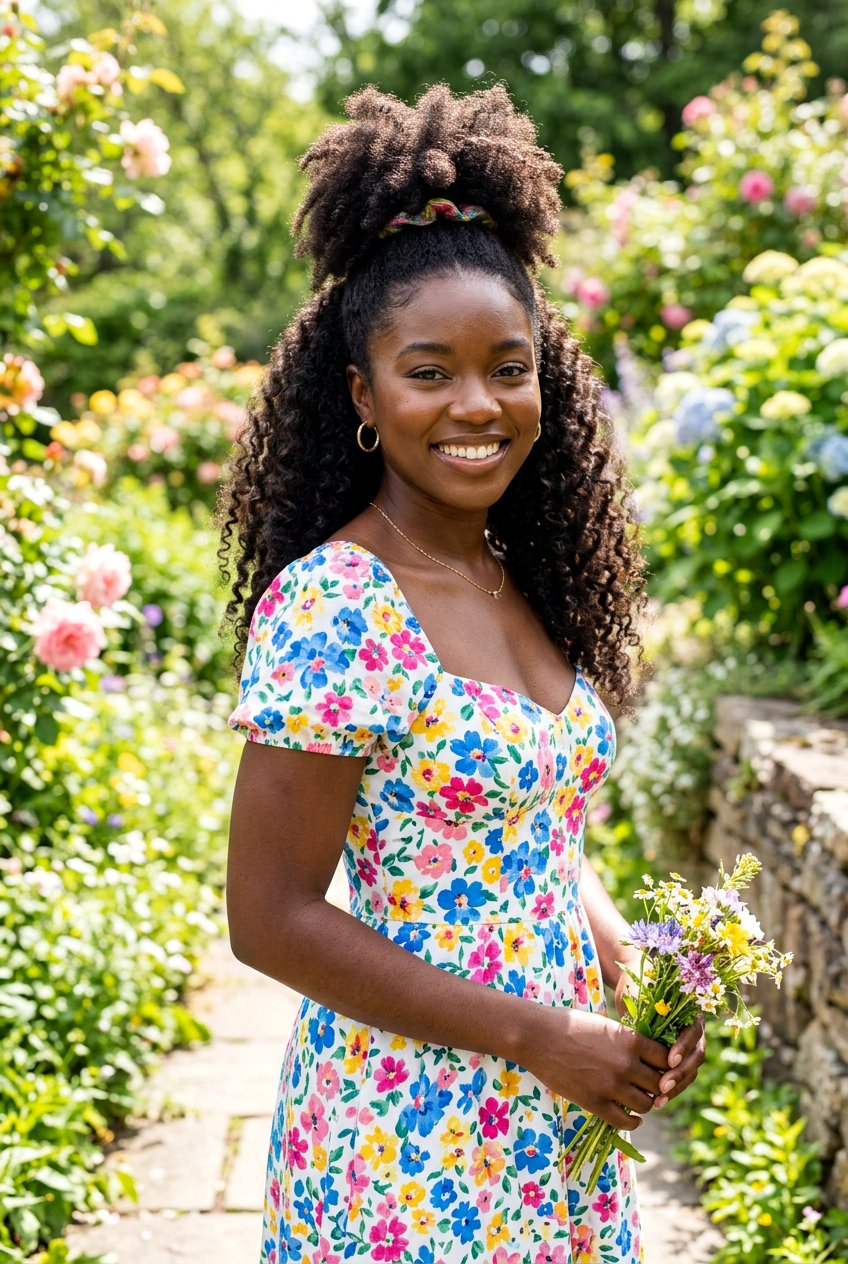 Half Up Half Down Natural Hair - 20 black women natural hairstyle ideas - 20 black women natural hairstyle ideas