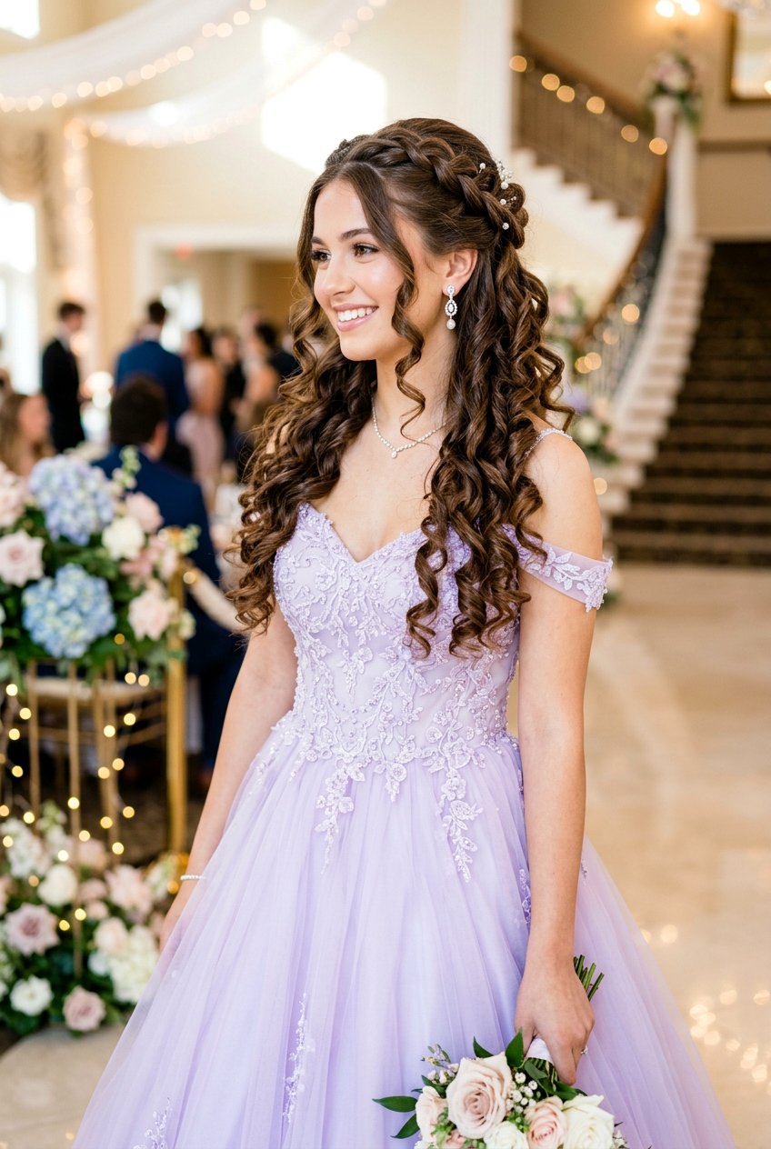 Half Up Half Down Prom Curls - 20 best prom hairstyle ideas - 20 best prom hairstyle ideas