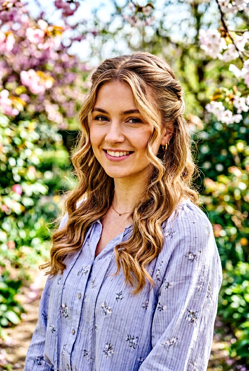 Half Up Half Down Twist - 20 best office hairstyle ideas - 20 best office hairstyle ideas