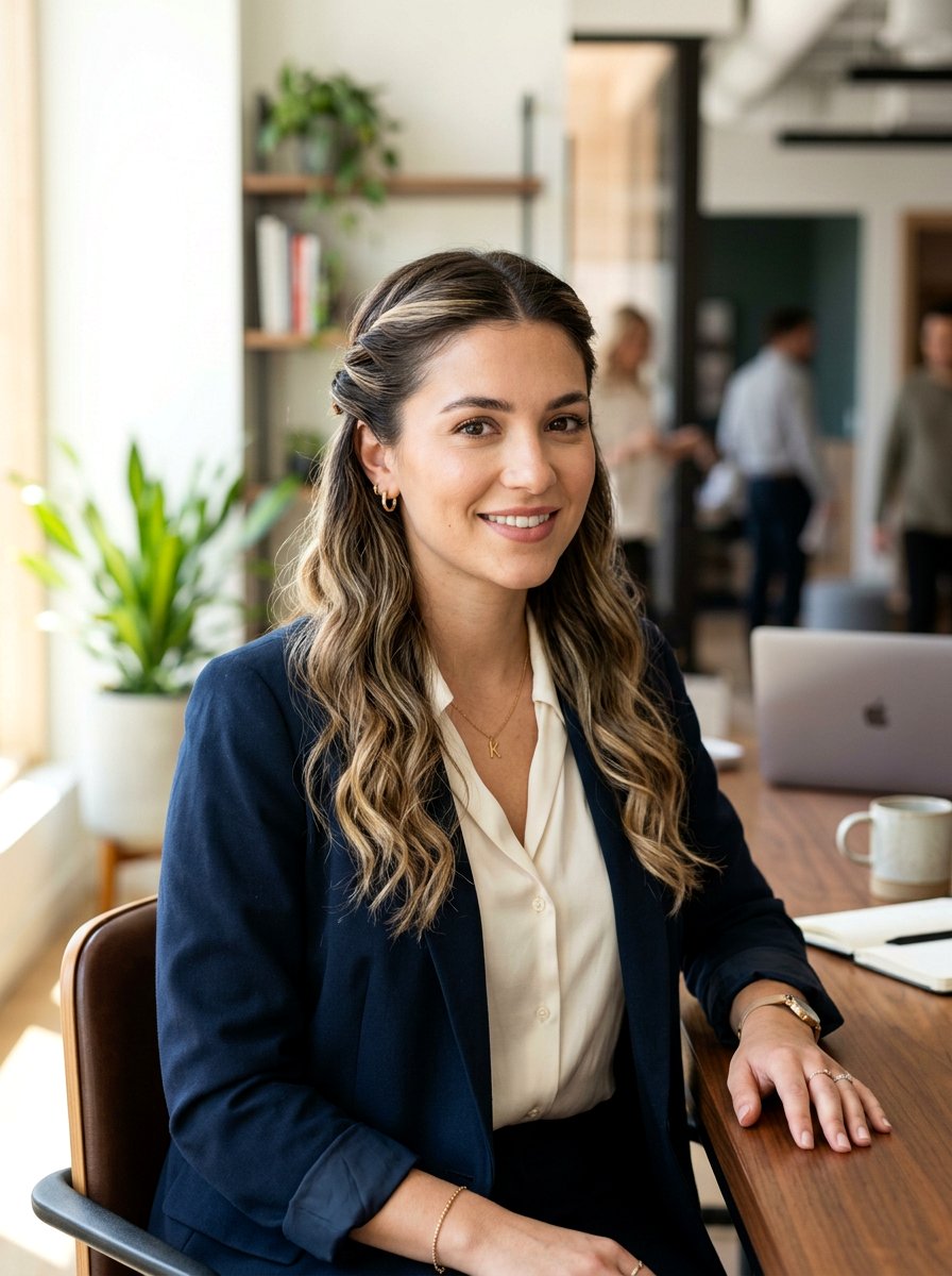 Half Up Half Down Twist Rainy Day - 20 office hairstyle for rainy days - 20 office hairstyle for rainy days