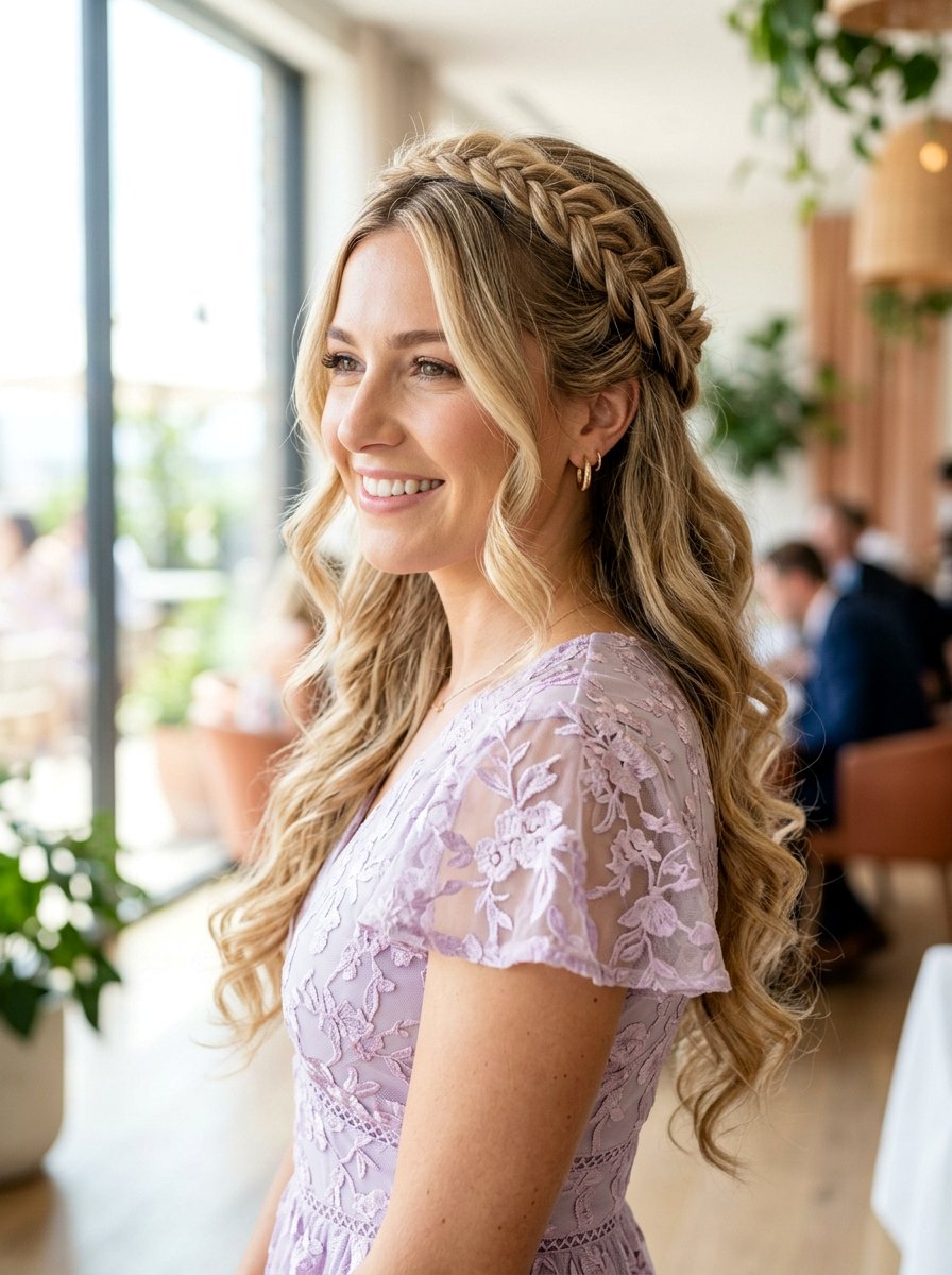 Half Up Halo Braid Wedding Guest - 20 halo braid for wedding guest - 20 halo braid for wedding guest