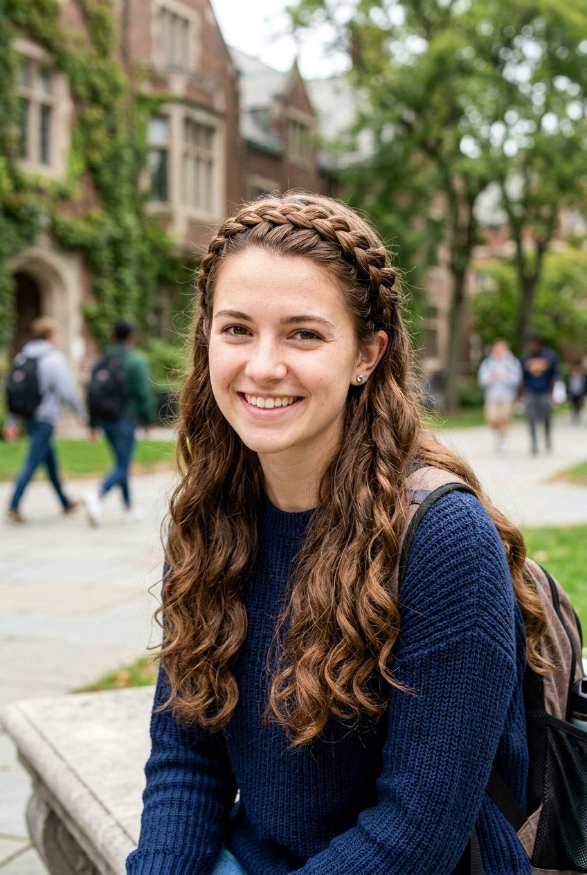 Half Up Headband Braid - 20 school hairstyle with headband braid - 20 school hairstyle with headband braid