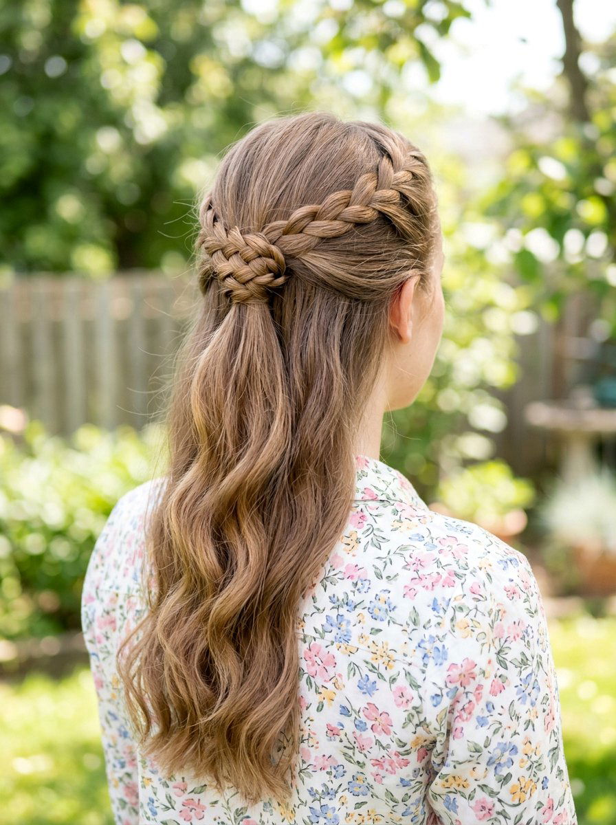 Half Up Infinity Braid Ponytail - 20 infinity braid ponytail hairstyle - 20 infinity braid ponytail hairstyle