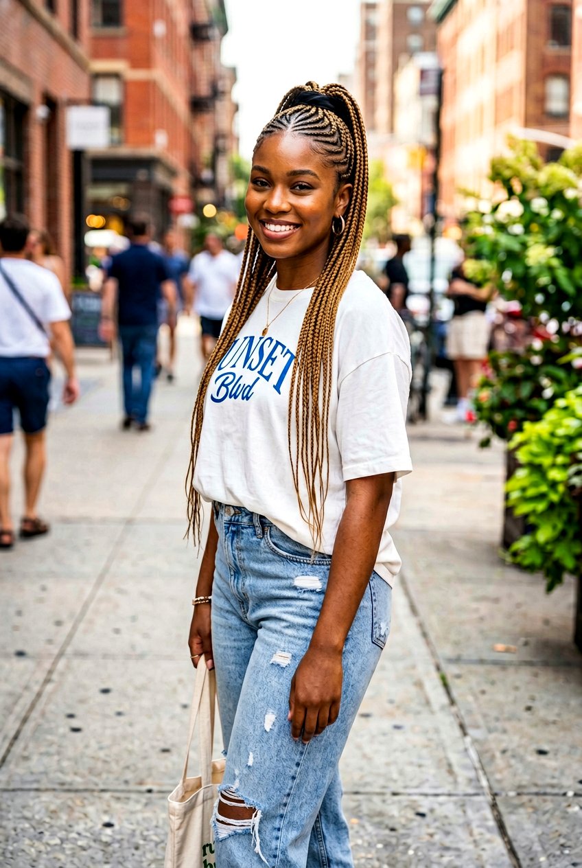 Half Up Lemonade Braids Ponytail - 20 lemonade braids into ponytail - 20 lemonade braids into ponytail