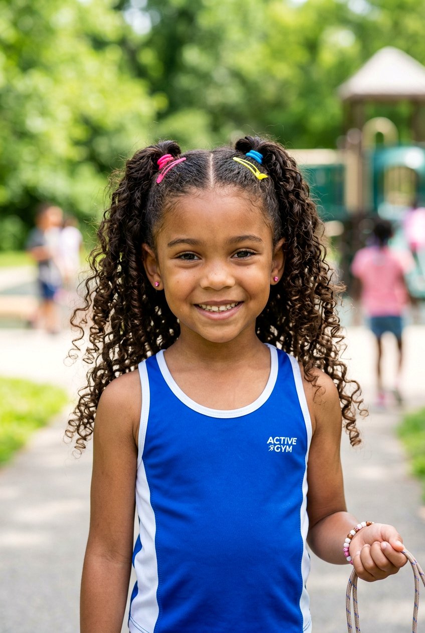 Half Up Micro Pigtails With Curls - 20 little girls half up curls hairstyle - 20 little girls half up curls hairstyle