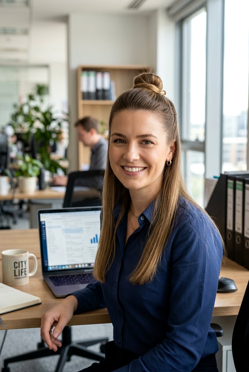 Half Up Office Bun - 20 minimalist office bun hairstyle - 20 minimalist office bun hairstyle