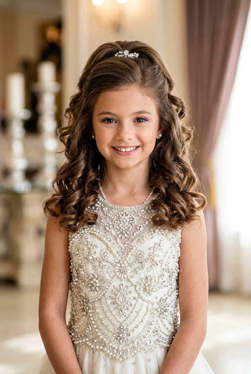 Half Up Pageant Curls For Girls - 20 pageant curls for girls - 20 pageant curls for girls