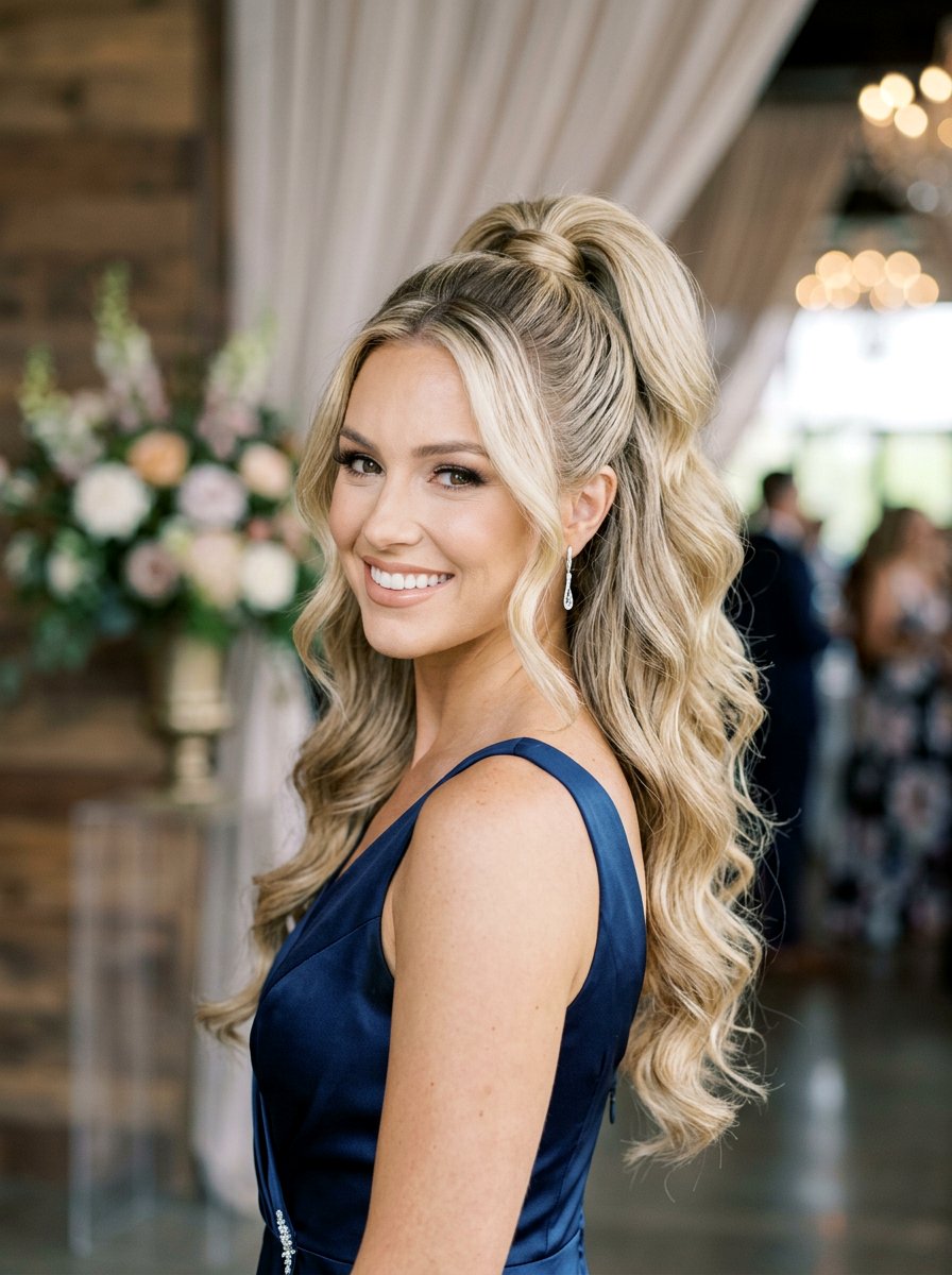 Half Up Pageant Ponytail - 20 pageant ponytail hairstyles - 20 pageant ponytail hairstyles