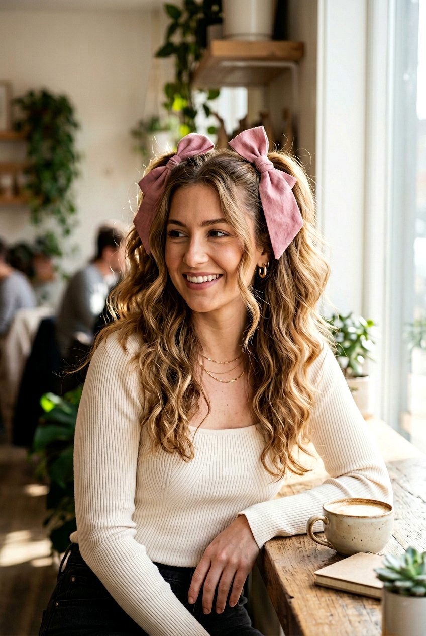 Half Up Pigtails With Bows - 20 half up pigtail hairstyles - 20 half up pigtail hairstyles