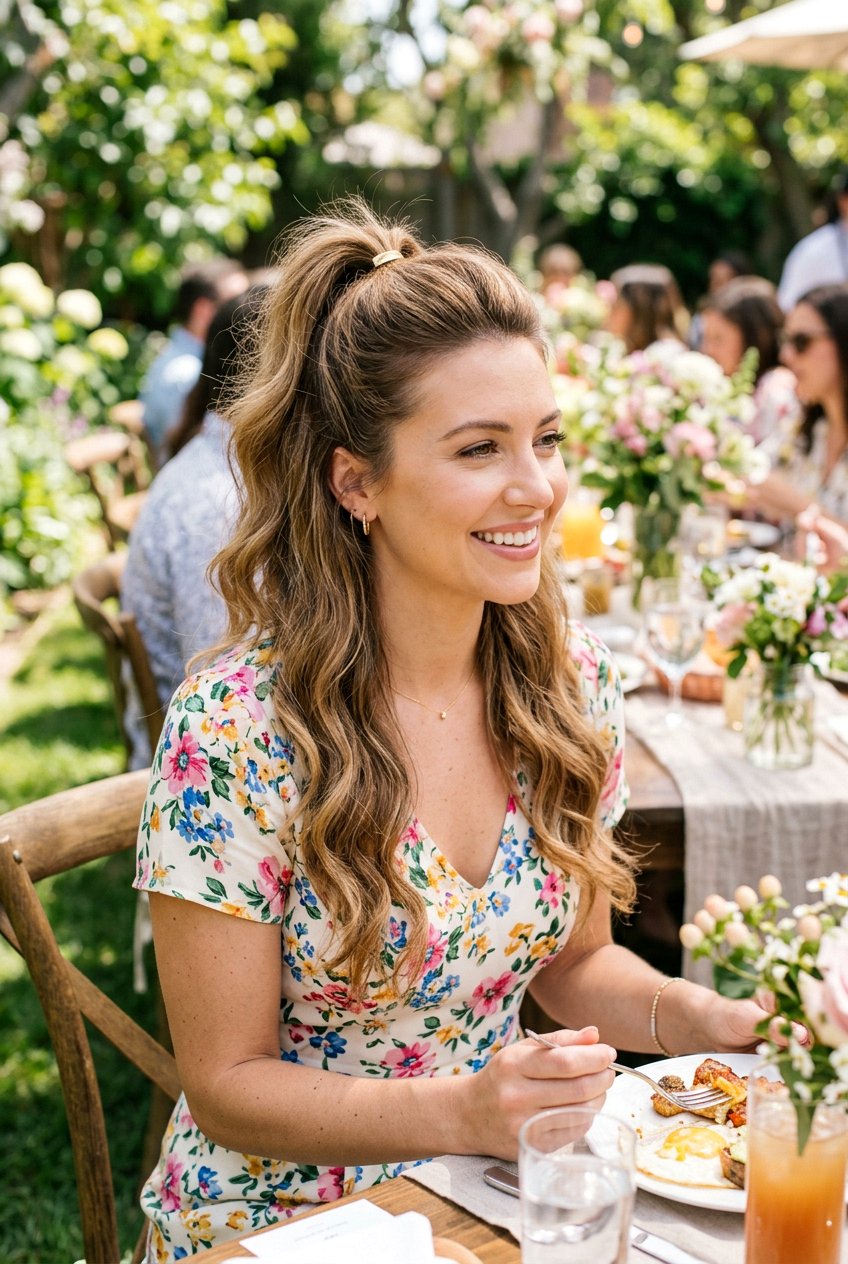 Half Up Ponytail For Brunch - 20 brunch ponytail hairstyles - 20 brunch ponytail hairstyles