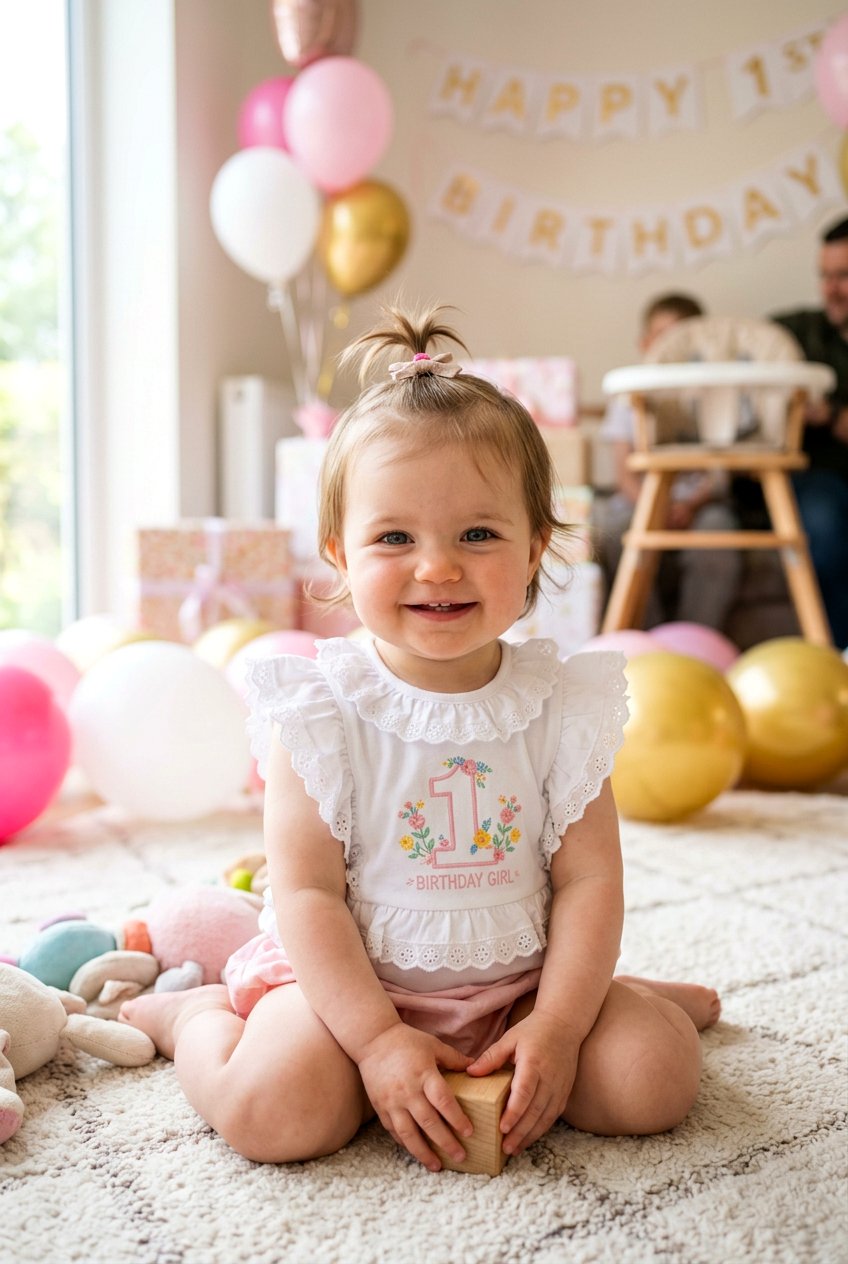 Half Up Ponytail For Short Hair - 20 first birthday hairstyles for girls - 20 first birthday hairstyles for girls