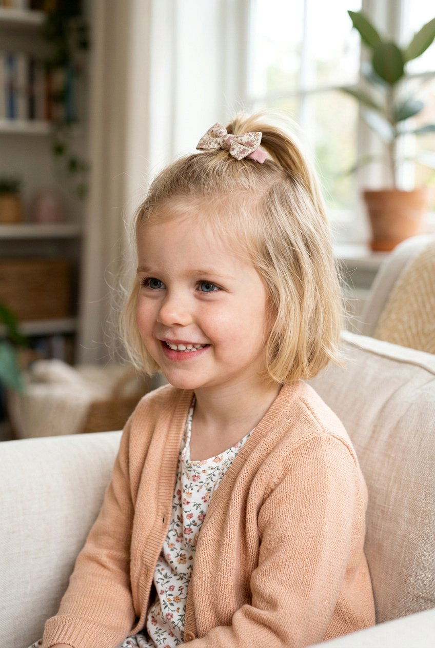 Half Up Ponytail For Short Hair - 20 half up ponytail for little girls - 20 half up ponytail for little girls