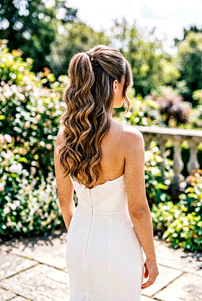 Half Up Ponytail With Soft Waves - 20 cocktail ponytail with soft waves - 20 cocktail ponytail with soft waves