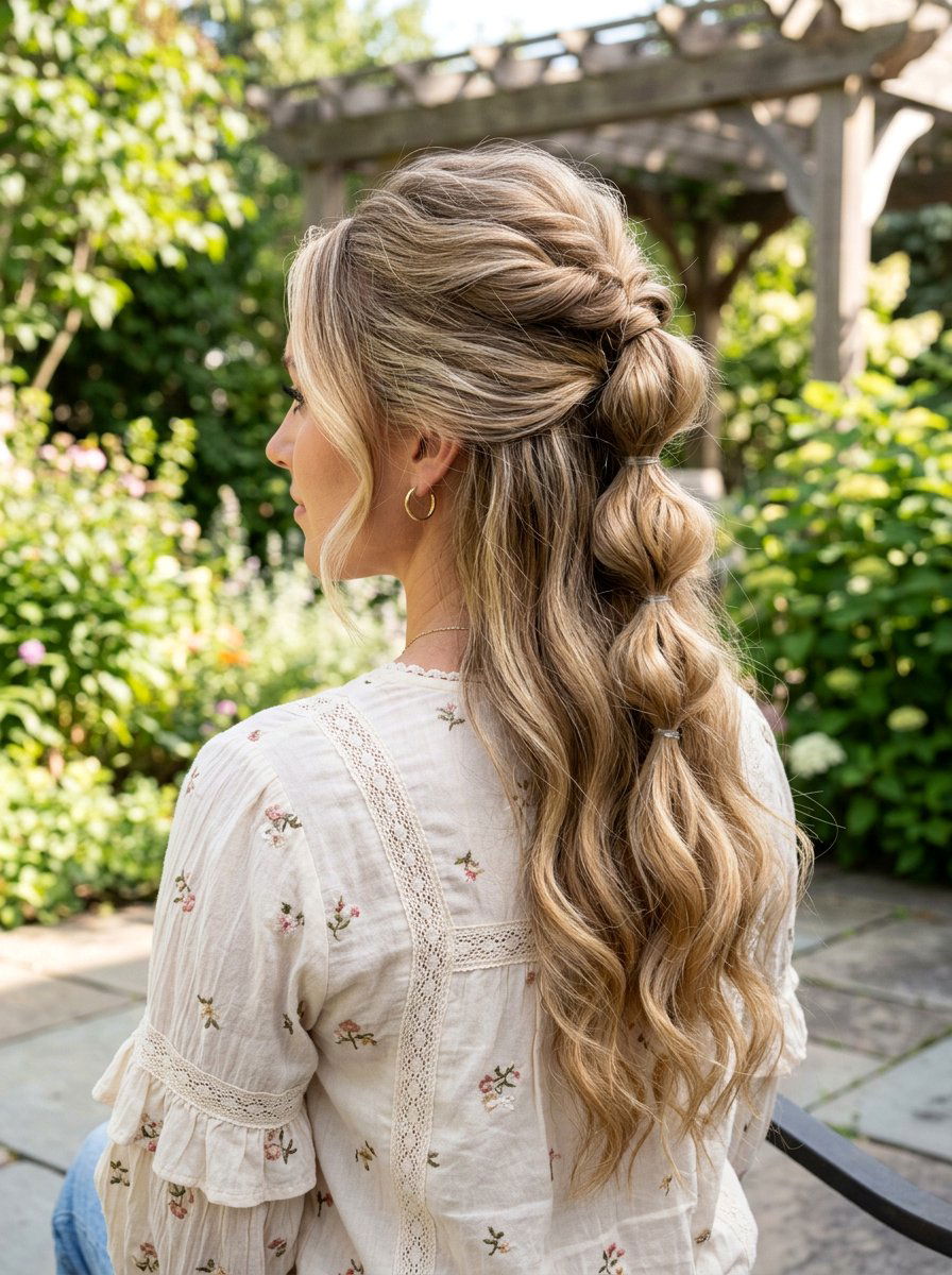 Half Up Pull Through Braid Ponytail - 20 pull through braid ponytail - 20 pull through braid ponytail
