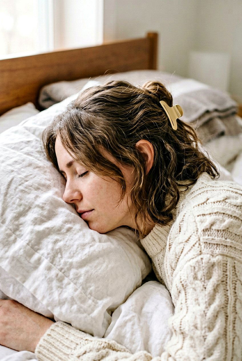 Half Up Sleeping Clip - 20 overnight claw clip hairstyle - 20 overnight claw clip hairstyle