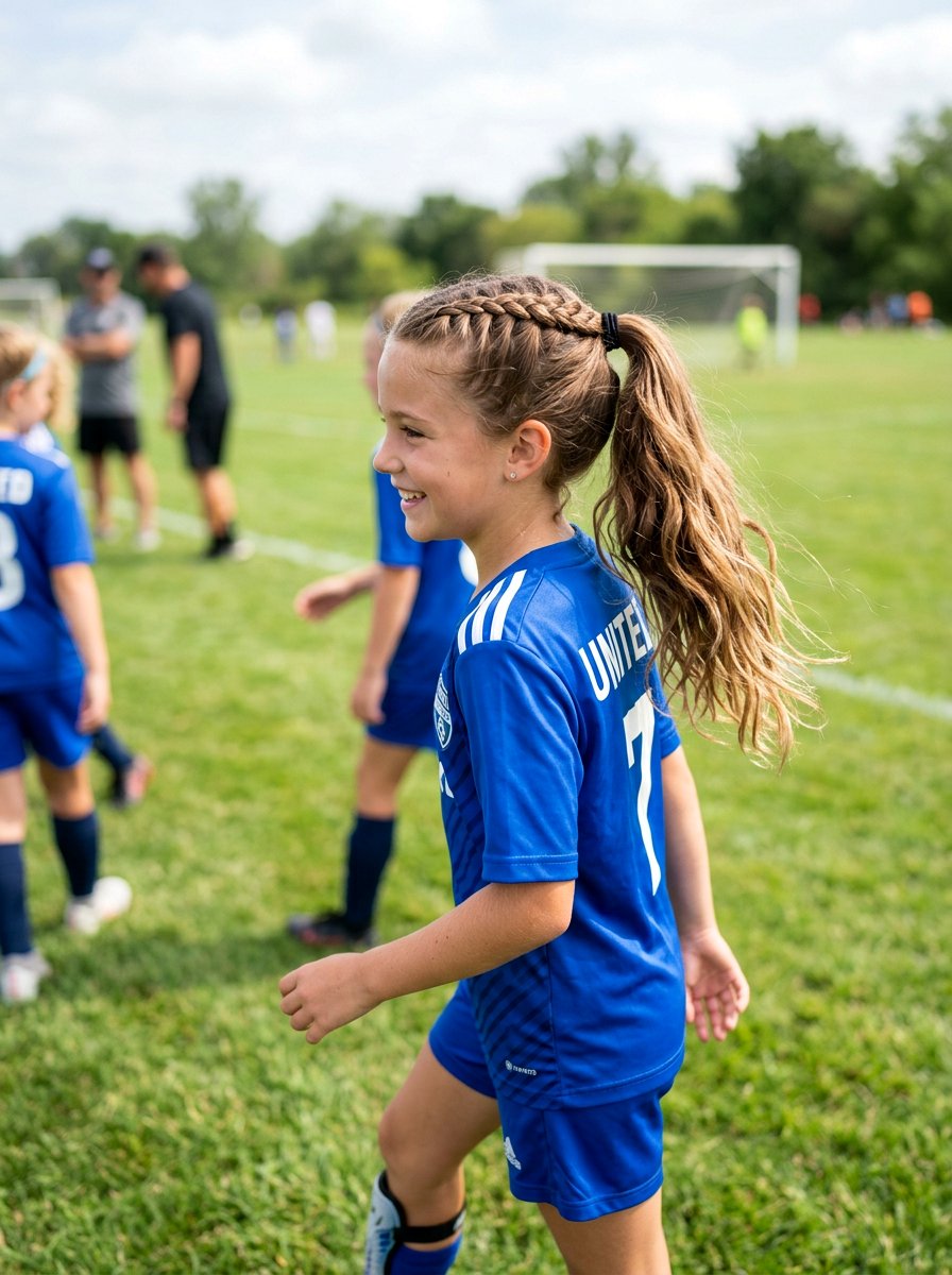 Half Up Soccer Braid Ponytail - 20 soccer braid ponytail - 20 soccer braid ponytail