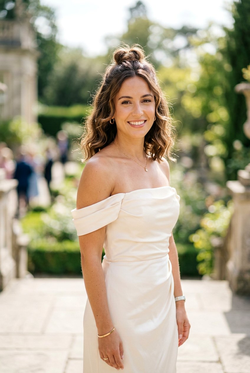 Half Up Top Knot - 20 prom hairstyle for short bob hair - 20 prom hairstyle for short bob hair