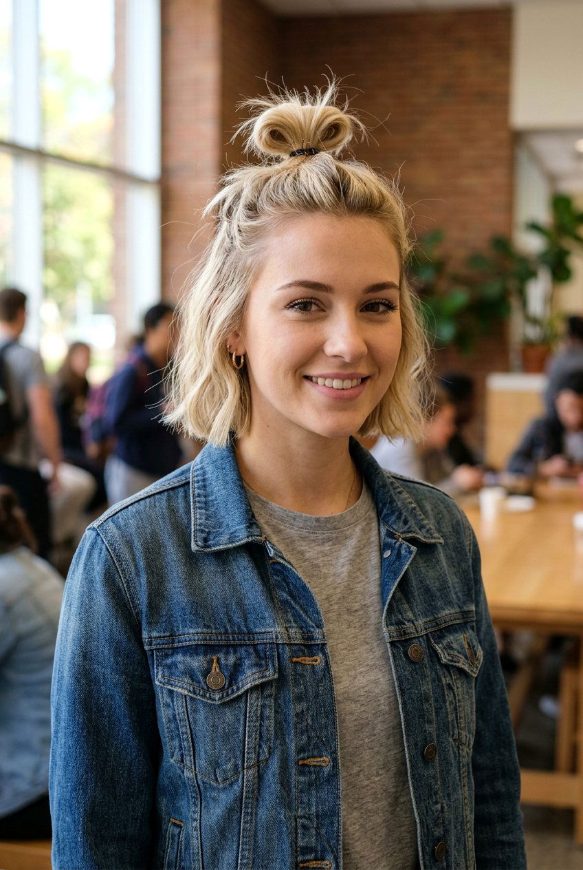 20 Cute School Hairstyle Ideas for Short Bob Hair Looks