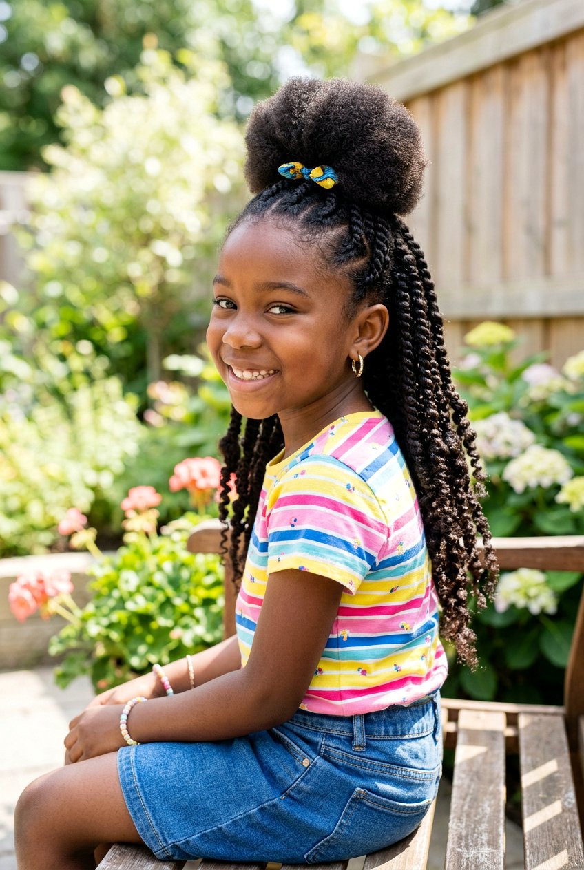 20 Adorable Twist Braids for Little Girls for Every Occasion