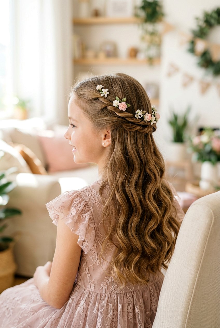 Half Up Twist Hairstyle - 20 birthday hairstyles for girls - 20 birthday hairstyles for girls