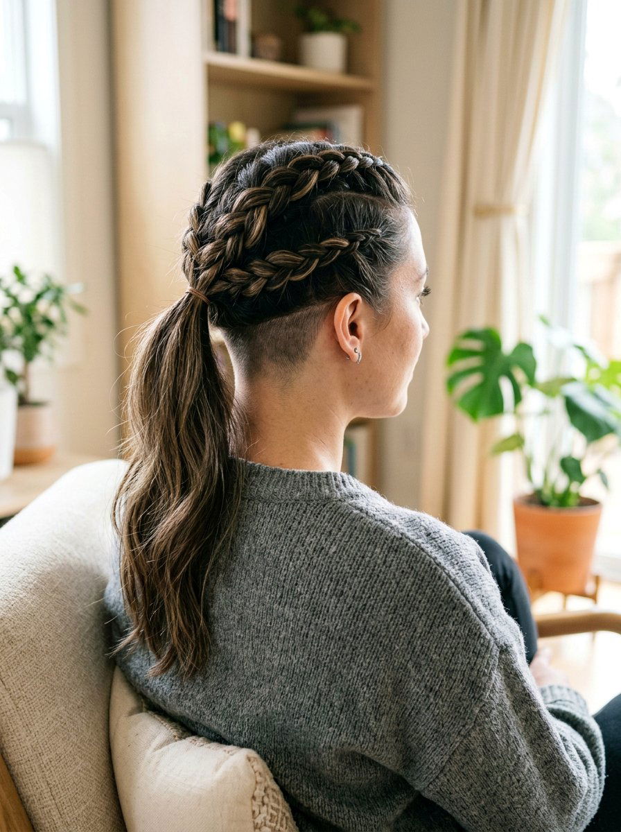 Half Up Undercut Braid For Women - 20 undercut braid hairstyle women - 20 undercut braid hairstyle women