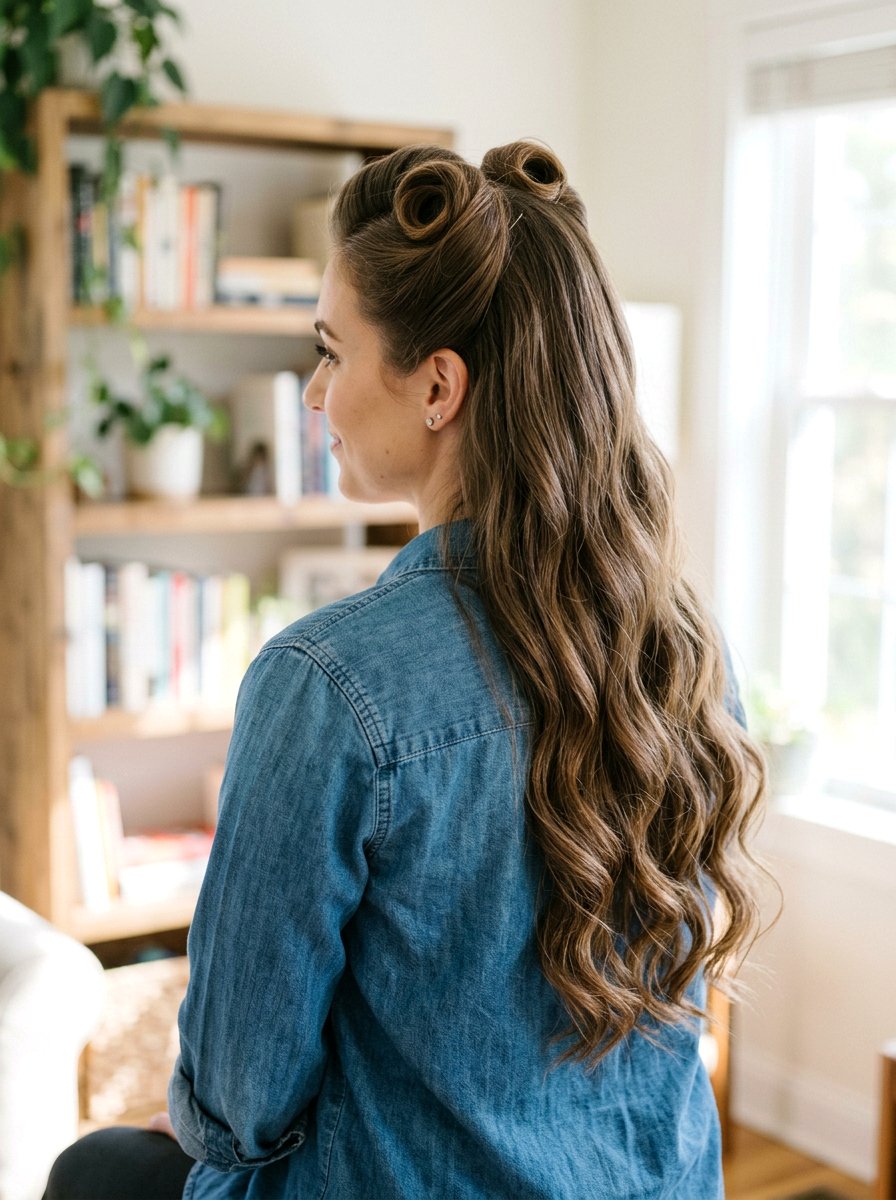 Half Up Victory Rolls - 20 victory rolls for long hair - 20 victory rolls for long hair