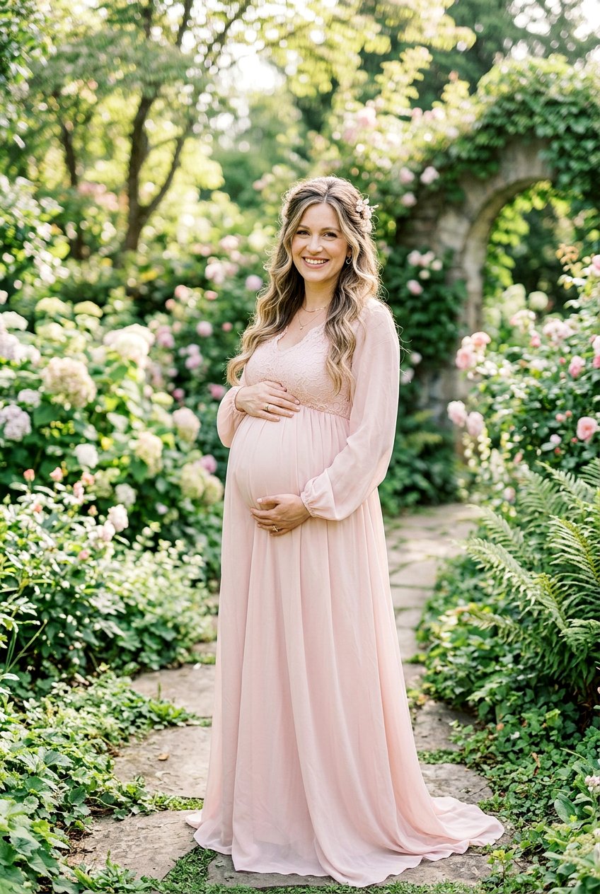 20 Beautiful Waves Hairstyle Looks for Your Maternity Shoot