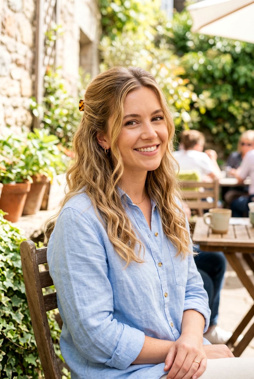 Half Up Western Hairstyle - 20 western hairstyles for women - 20 western hairstyles for women