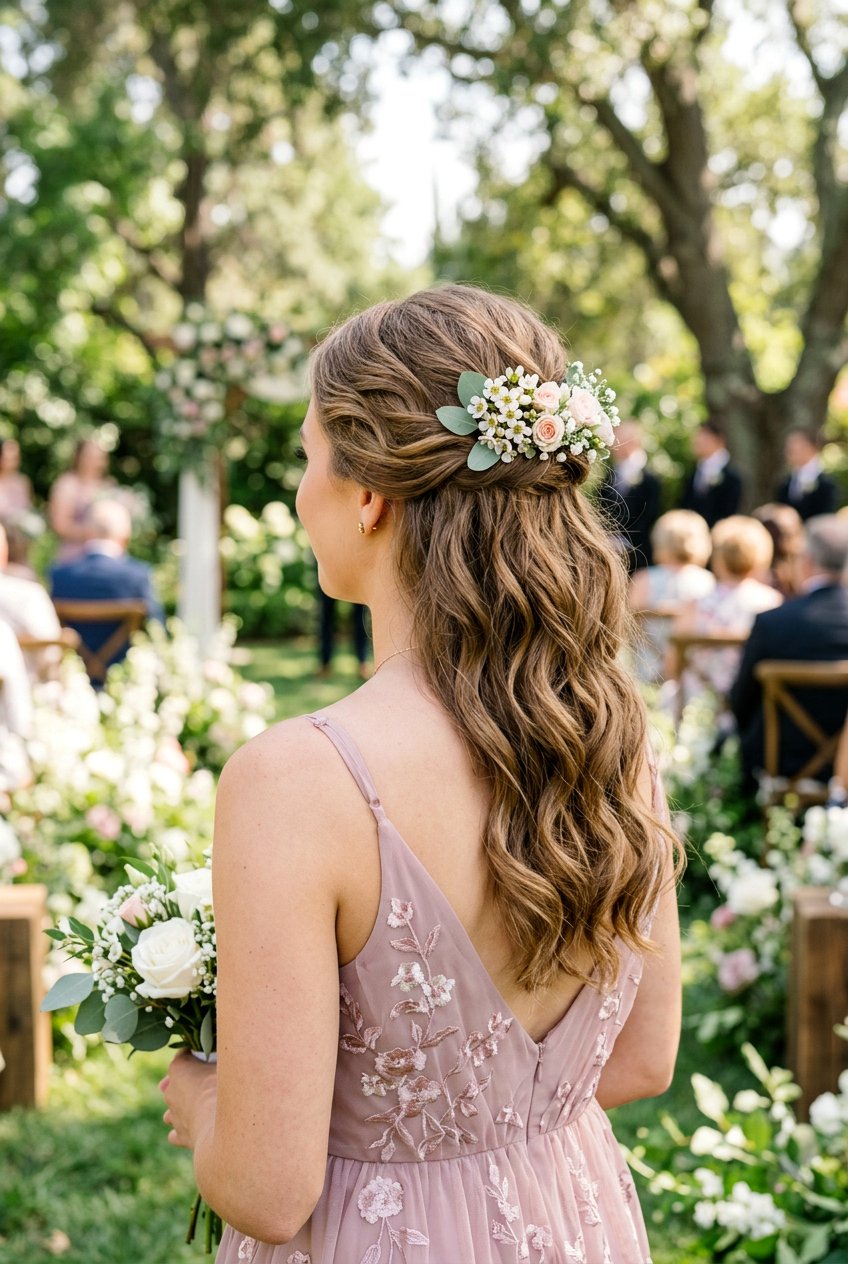 20 Stunning Simple Bridesmaid Half Up Hairstyle Options