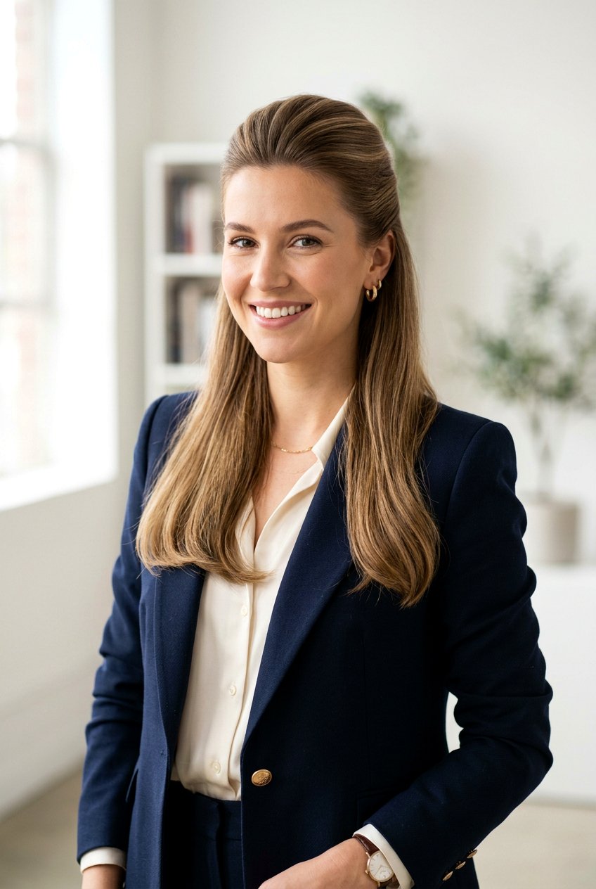 Half Up With Volume At Crown - 20 elegant work half up hairstyle - 20 elegant work half up hairstyle