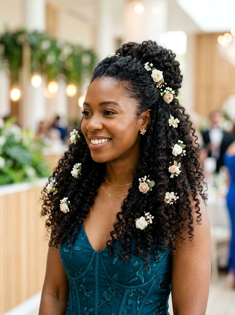 Half up half down natural hair - 20 prom hairstyles for natural hair - 20 prom hairstyles for natural hair