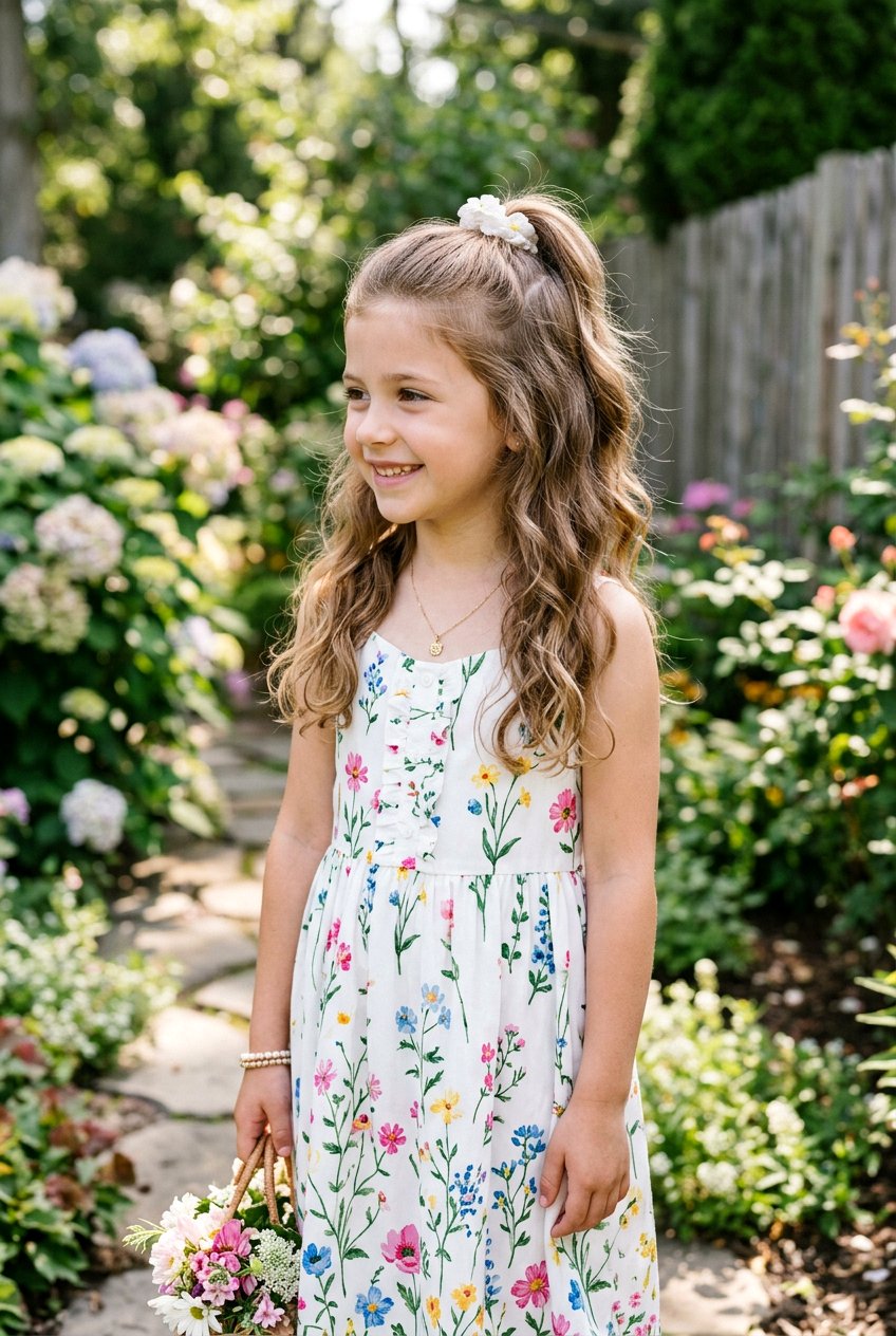 Half up ponytail - 20 exam day ponytail for girls - 20 exam day ponytail for girls