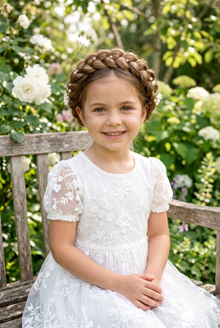 Halo Braid - 20 easy curly hairstyles for little girls - 20 easy curly hairstyles for little girls
