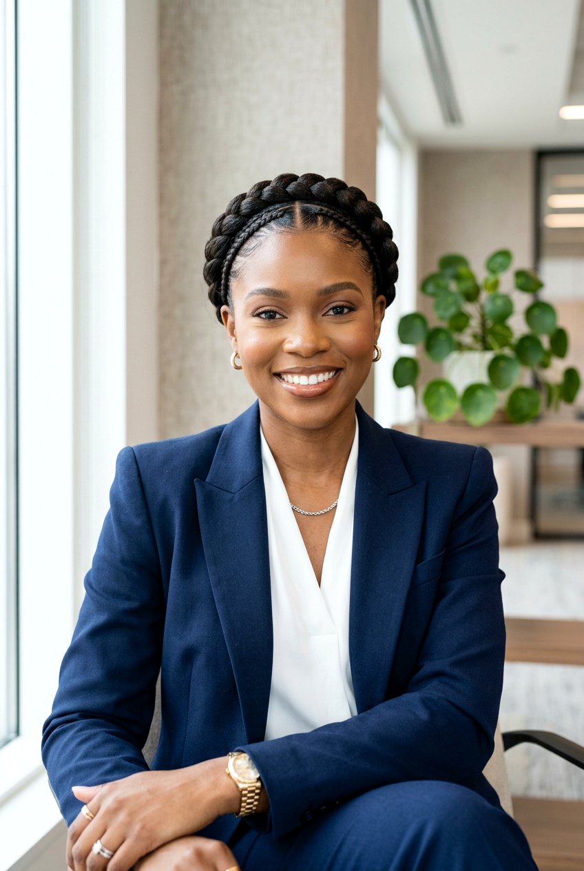 Halo Braid - 20 black women office hairstyle ideas - 20 black women office hairstyle ideas