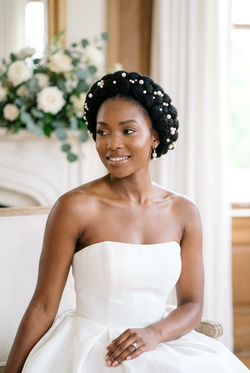 Halo Braid - 20 black women prom braid styles - 20 black women prom braid styles