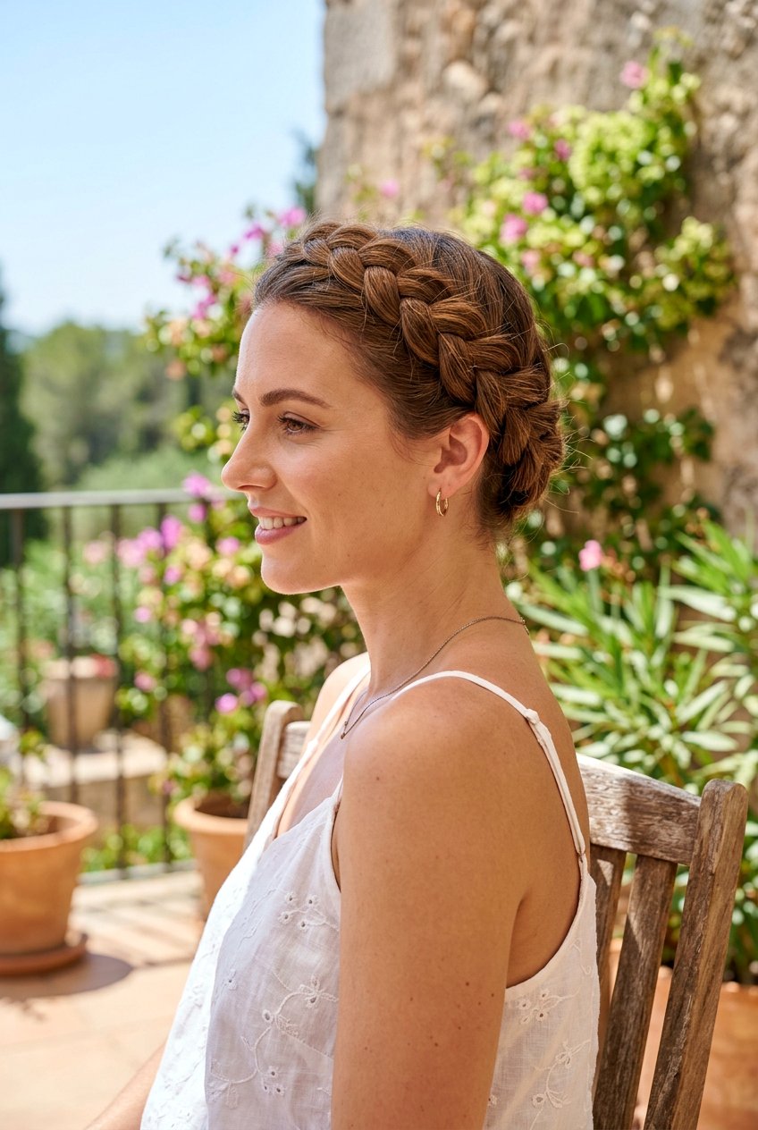 Halo Braid Updo For Humid Weather - 20 anti humidity updo hairstyles - 20 anti humidity updo hairstyles